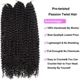 thumbnail image 4 of SEGO 18 inch Passion Twist Braiding Hair Water Wave Crochet Hair Passion Twist Crochet Hair Braids Synthetic Crochet Hair Extensions, 4 of 10