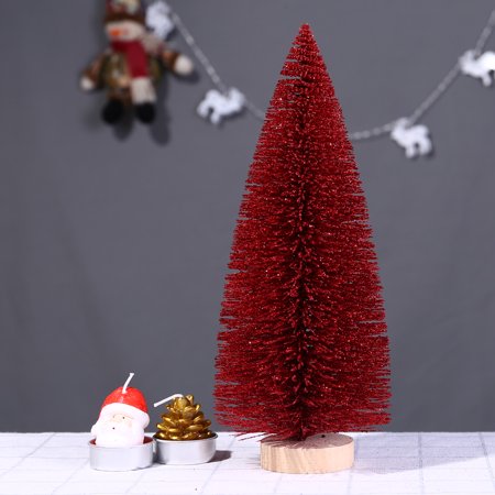 Whistler Christmas Craft Show Christmas Tree Mini Pine Tree With Wood Base DIY Crafts Home Table Top Decor ()