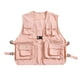 thumbnail image 3 of Chaleco utilitario, chaqueta informal sin mangas de verano, chaleco cargo transpirable, ropa de abrigo Rosa, 3 of 9