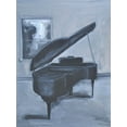 thumbnail image 2 of Stevens, Allayn 19x24 Gold Ornate Wood Framed with Double Matting Museum Art Print Titled - Piano Blues V, 2 of 4