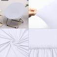 thumbnail image 5 of Yhmxh Stretchable Moon Chair Slipcover, Removable Washable Round Saucer Chair Cover, Soft Circle Chair Slipcovers Protector for Indoor/Outdoor Foldable Moon Chairs, Fits 28.7-32.6in Diameter, 5 of 7