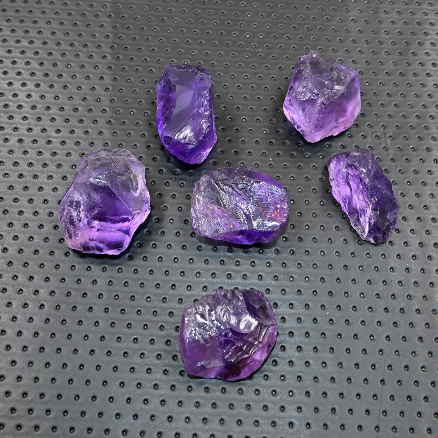 A.B. Gems Raw Amethyst Crystal: Huge Size Natural A Grade Rough Stone
