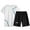 White, variant on WOYY Toddler Boys Quick Drying Tracksuit Casual Sports T Shirt & Shorts Outfits, Sizes 3-4T