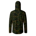 thumbnail image 6 of Havenx Upf 50+ Fishing Shirts for Men Camo Long Sleeve Hoodie with Mask Hooded Uv Upf 50+ Rash Guard Sun Protection Casual Summer Lightweight Athletic Workout Shirt Rash Guard,Camouflage Green 3XL, 6 of 6
