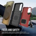 thumbnail image 4 of For Samsung Galaxy S25 Edge Case TPU + PC Four Corner Anti-Drop Phone Cover - Dark Purple, 4 of 5