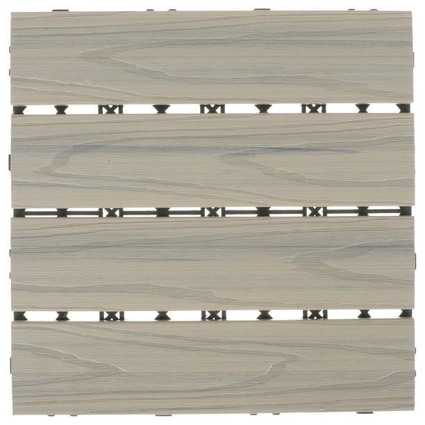 GOOHOCHY Pisos de madera y plástico para empalmes de pisos de balcón, pisos de madera y plástico, decoración del hogar