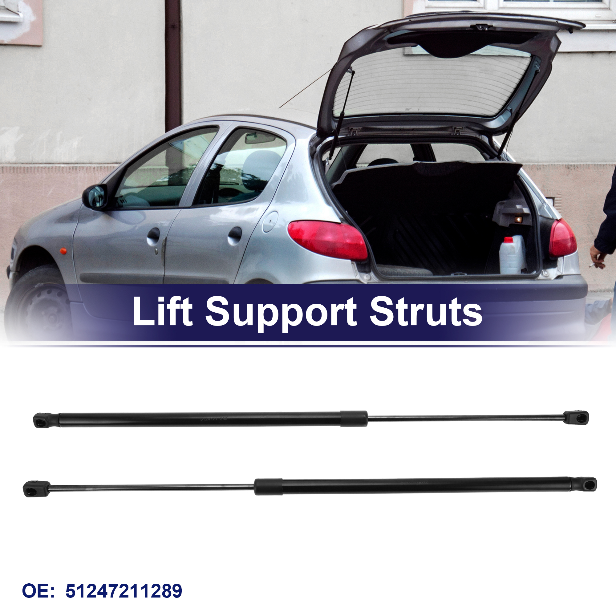 Unique Bargains 2Pcs Tailgate Lift Support Struts Gas Spring for BMW X3 2011-2015