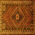 thumbnail image 1 of Ahgly Company Machine Washable Indoor Square Persian Yellow Traditional Area Rugs, 6' Square, 1 of 4