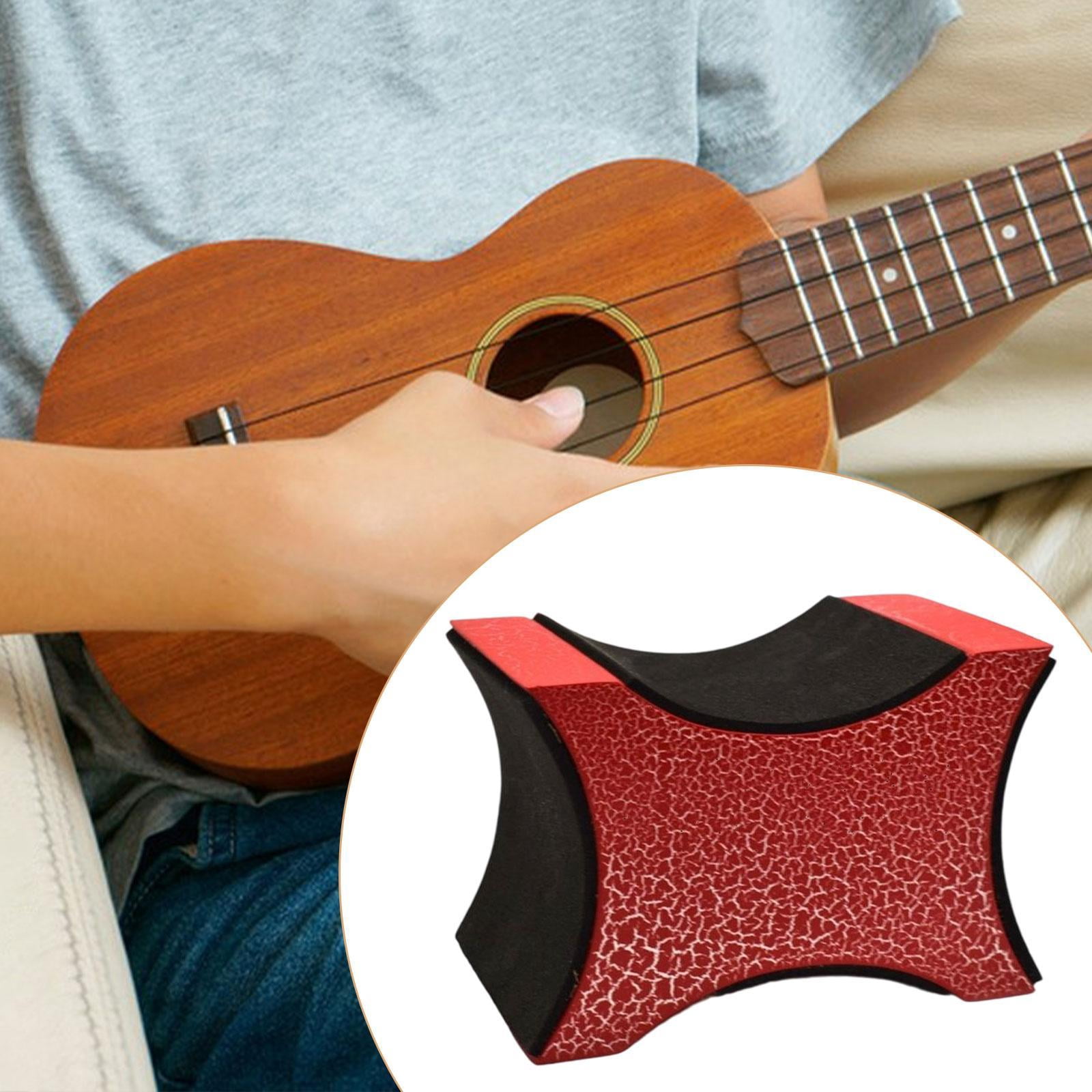 QccHieUs 9.5 x 6.5cm Guitar Neck Rest, Luthier Tool Holder, Cleaning Pillow for Electric Red