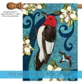 thumbnail image 3 of Toland Home Garden Red Headed Wood Pecker Birds Bird Flag Double Sided 28x40 Inch, 3 of 5