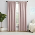 thumbnail image 3 of Eclipse Solid Thermapanel Room Darkening Rod Pocket 54" x 63" Curtain panel in Blush, 3 of 7