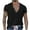 Black, variant on Iugvhana Mens 100%Cotton V-Neck Shirts Short Sleeve T-Shirts Casual Solid Color Regular Fit Basic Tops Blouse Navy XXXL