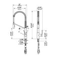 thumbnail image 2 of Kraus Oletto Contemporary Single Handle Pull Down Kitchen Sink Faucet, Chrome, 2 of 9
