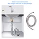 thumbnail image 5 of Línea De Agua Del Refrigerador, Fabricante De Hielo De Acero Inoxidable Manguera De Agua Manguera De Hielo Conector De Manguera De 1/4 Pulgadas Conector De Manguera De Suministro, 5 of 7