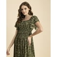 thumbnail image 4 of Moomaya Printed Long Dress For Women, Chic Resort Wear Maxi Dress, 4 of 9