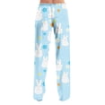 thumbnail image 5 of FrzhBrz Easter Pajama Pants Women Lightweight Wide Leg Pj Bottoms Cute Rabbit Graphic Stretch Pj Pants Drawstring Easter Sleepwear Bottoms Lounge, 5 of 7