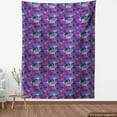 thumbnail image 4 of Ambesonne Botany Fabric by the Yard Upholstery, Tropical Ginkgo Leaves Art, 1 Yard, Purple Magenta and Green, 4 of 5