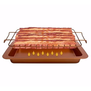 Outgeek Kitchen Microwave Meal Bacon Vertical Hanger Cooker Tray Cookware  Bar Kitchenware Rack Home Kitchen Gadgets