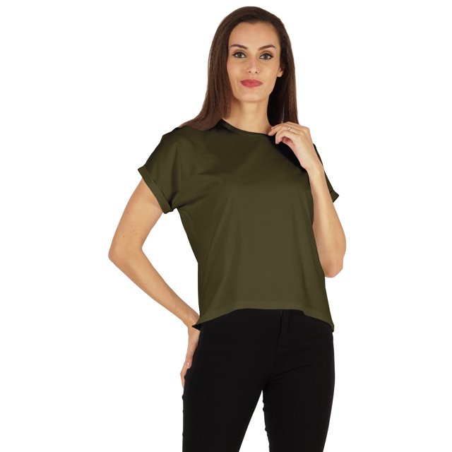 Inkmeso T-shirt à Épaules Tombantes et Col Rond pour Femmes, Coupe Décontractée pour l'Été
