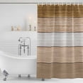 thumbnail image 4 of Brown Wood Grain Waterproof Fabric Shower Curtain,Country Retro Wooden Plank Farmhouse Waterproof Fabric Shower Curtain for Bathroom Curtains Bathtubs Shower Curtains with 12 Hooks Standard 72x72, 4 of 8
