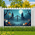 thumbnail image 5 of Spooky Ghost Halloween Banner Pumpkin Decorations Haunted Gateyard for Party Decoration Halloween Event Indoor Outdoor, 5 of 9