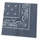 thumbnail image 5 of estampado de doble cara para la cabeza, bufanda para el cuello, muñequera, facial gris Hugo Bandana de algodón con estampado de cachemira, 5 of 7