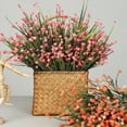 thumbnail image 2 of 1 Branch Artificial Flowers Fake Flowers for Wedding Home Office Party Hotel Indoor or Yard Decoration, 2 of 8