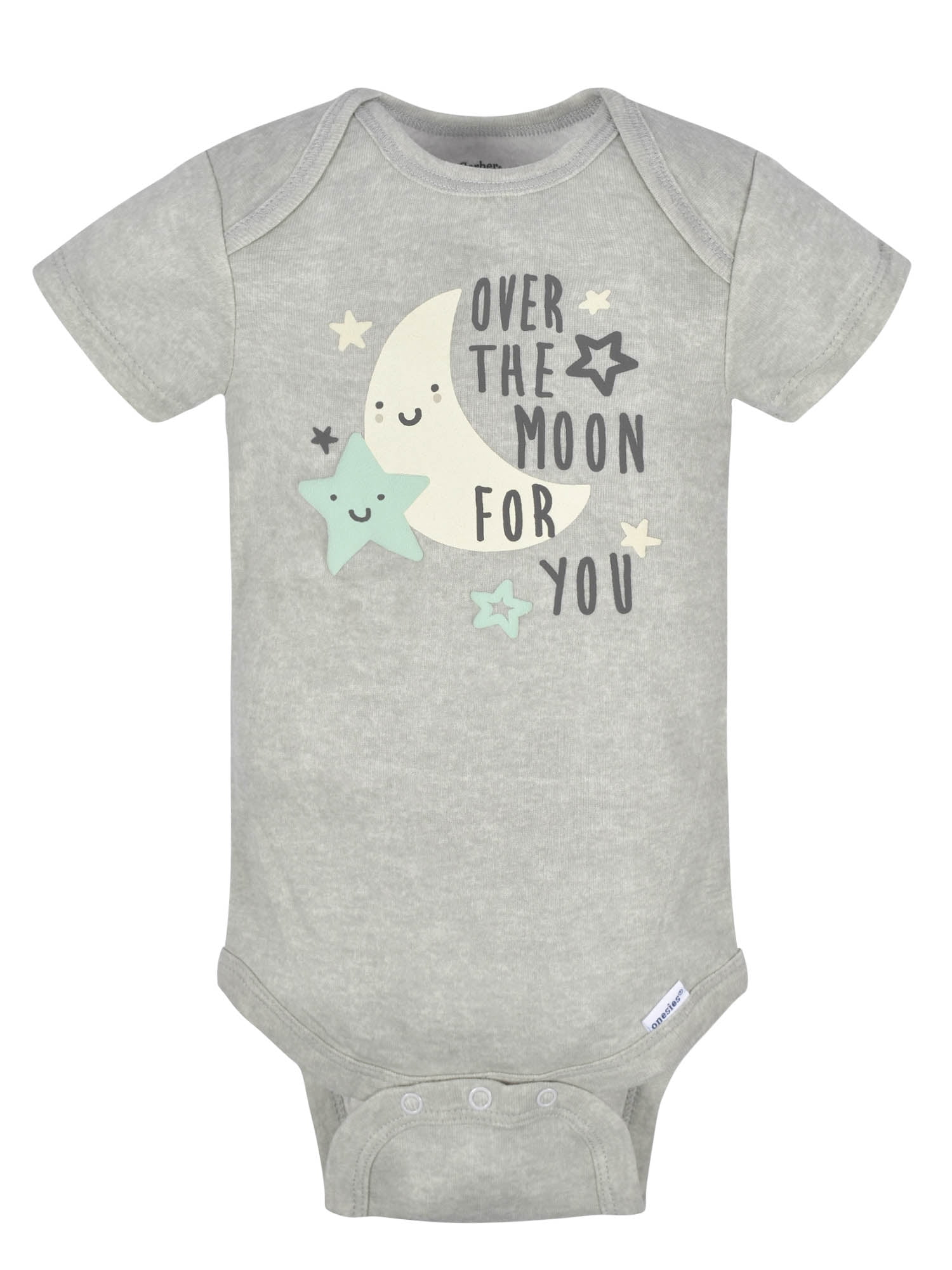 Assorted Short Sleeve Onesies Bodysuits, 8pk (Baby Boy or Baby Girl Unisex)