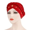 thumbnail image 6 of iHPH7 Chemo Headwear for Women African Turbans for Women Cancer Headwear for Women Chemo Cancer Head Wraps for Women Head Wrap Scarf, Red One Size, 6 of 7