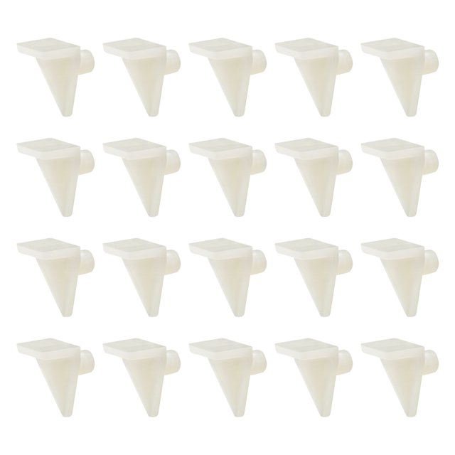 Unique Bargains Plastic Shelf Support Peg,5mm Cabinet Shelf Clip,Shelf Bracket Hoder Peg,100pcs