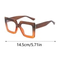 thumbnail image 3 of Oversized Blue Light Blocking Glasses for Men and Women Fashion Big Frame Glasses Fashion Clear Multi-Color Computer Eyewear, 3 of 4