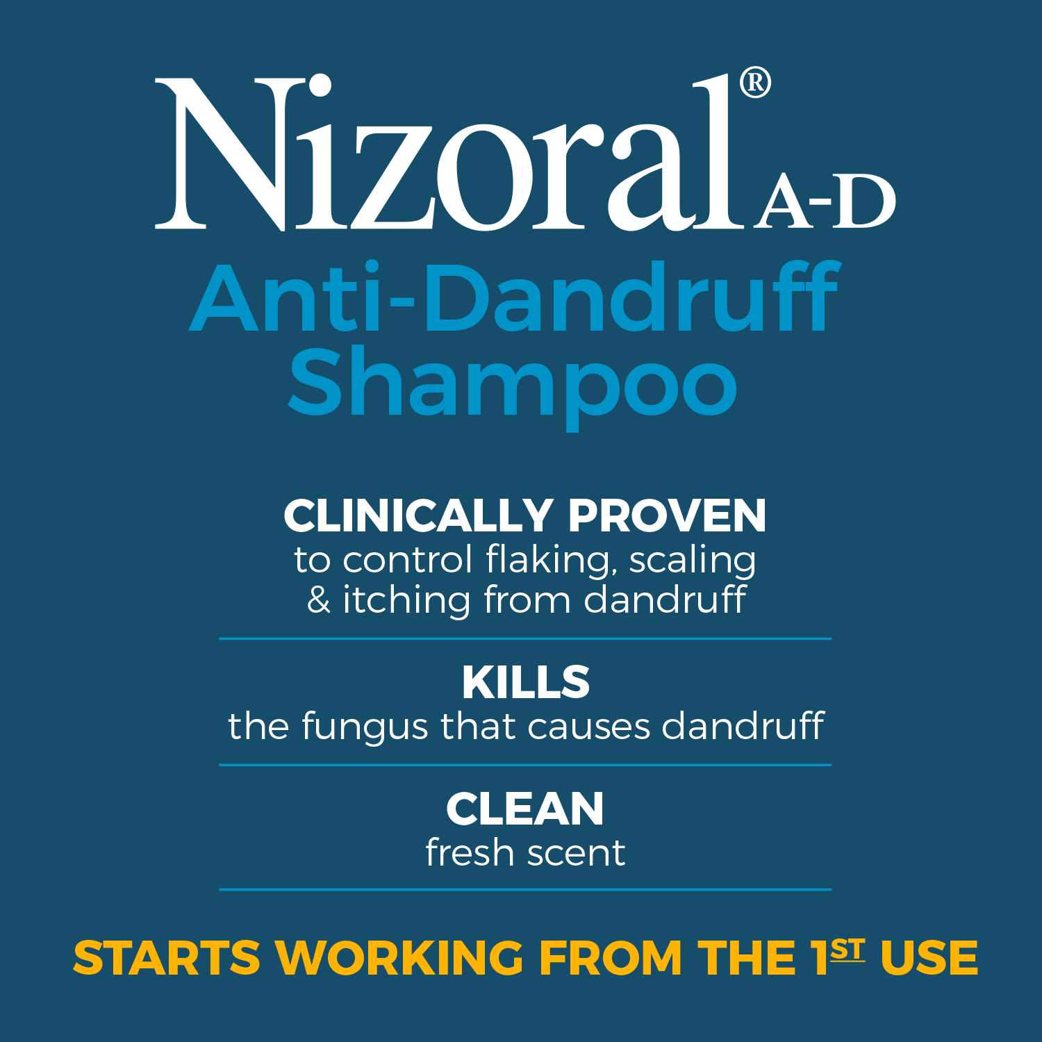 Nizoral A-D Anti-Dandruff Shampoo, 7 fl oz - image 4 of 8