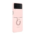 thumbnail image 4 of Funda para teléfono Samsung con anillo de silicona para Galaxy Z Flip 4, color rosa, 4 of 6