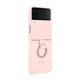 thumbnail image 4 of Funda para teléfono Samsung con anillo de silicona para Galaxy Z Flip 4, color rosa, 4 of 6