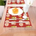 thumbnail image 5 of XMXT Woven Placemats Set of 6, Warm Christmas Gloves Stain Resistant Table Runner Anti-Skid Place Mats for Dining Table, 12 x 18 inches, 5 of 6