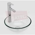 thumbnail image 1 of Esatto Econokit Droppie paquete lavabo de vidrio, monomando y desagües, 1 of 4
