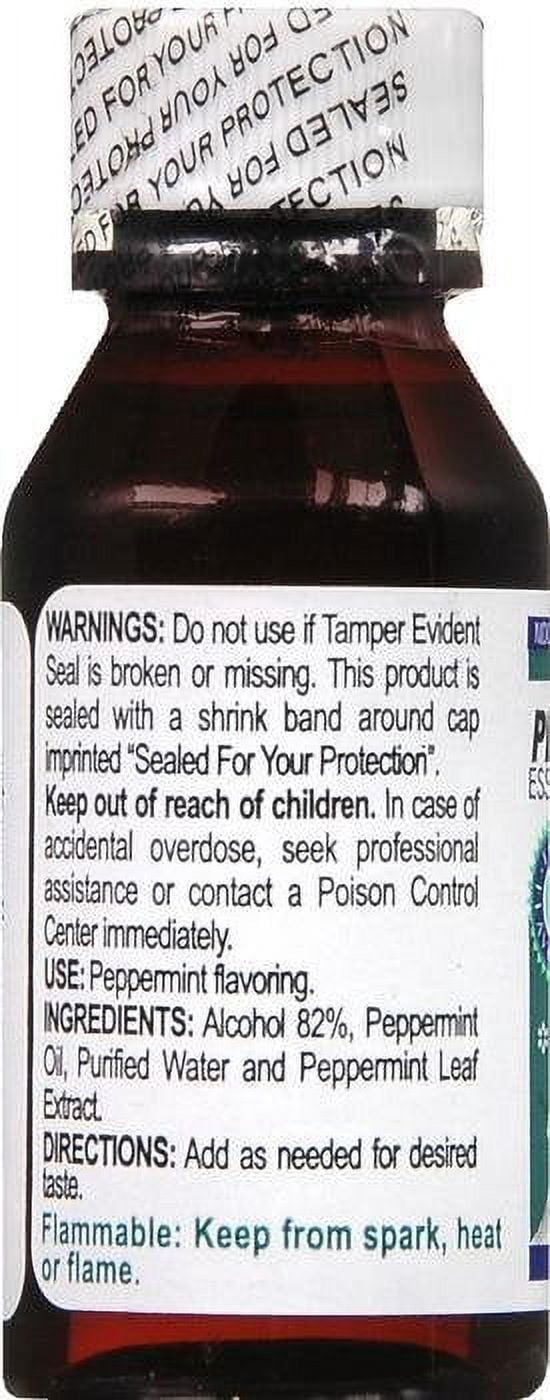 Humco Peppermint Spirits 100% Pure Essential Oil, 82% Alcohol, 1 oz, 2-Pack