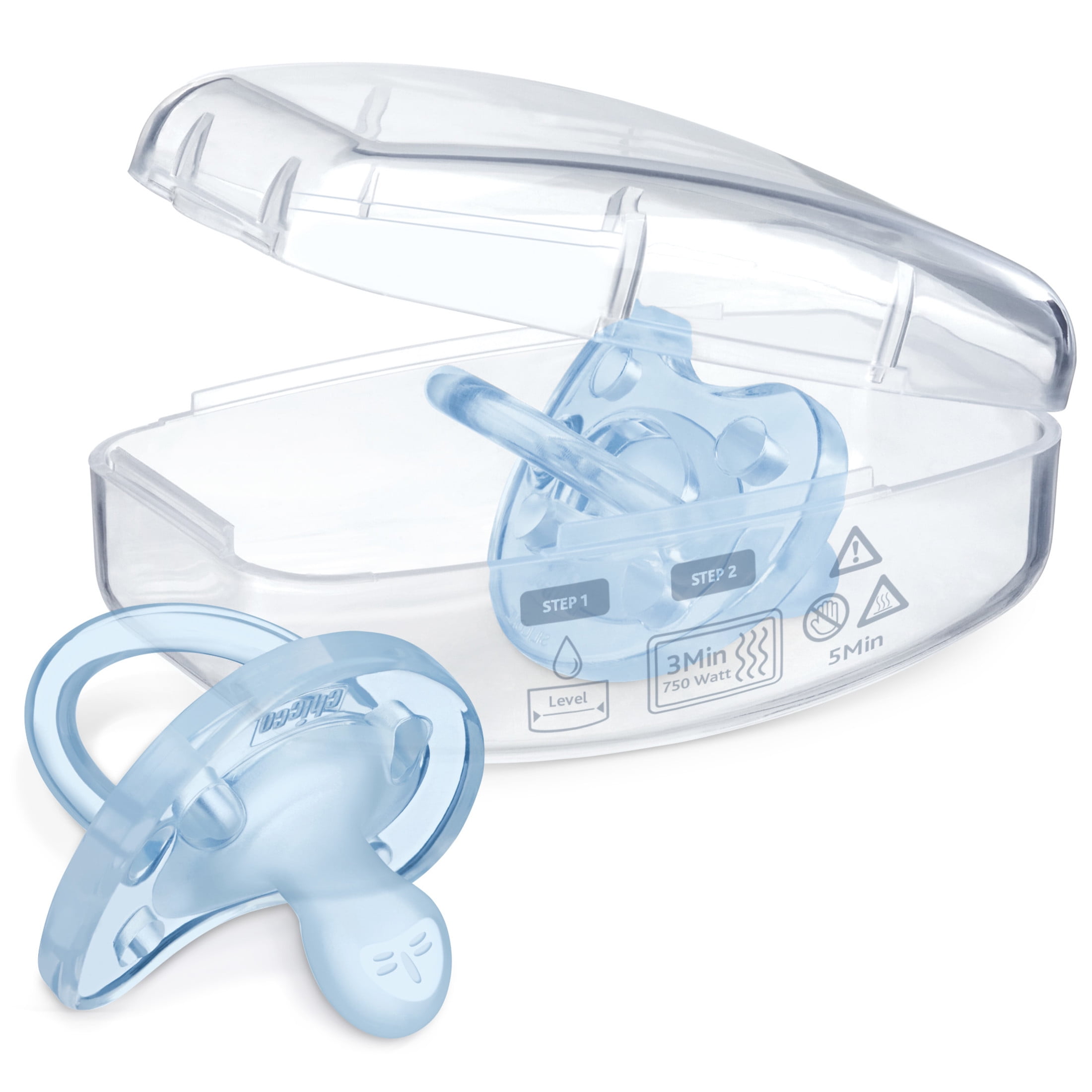 Chicco PhysioForma® One-Piece Silicone Pacifier, 4pk, 0-6 Months - Blue