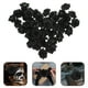 thumbnail image 2 of 50 rosas de seda para decorar sombreros, ropa y álbumes (negras), 2 of 7