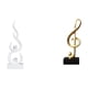 thumbnail image 1 of Figura de resina con nota musical de llama abstracta, escultura moderna, adorno creativo de mesa para escritorio, patio, oficina, estantería, regalo d, 1 of 8
