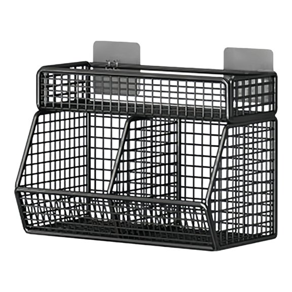 Durable Metal Wire Hanging Basket Space Saving Wall Basket Storage Organizers for Organizing Snacks and Spices