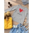 thumbnail image 3 of Happy 4Th Of July Heart Long Sleeve Toddler -Image by Shutterstock,  3 Toddler, 3 of 4