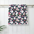 thumbnail image 5 of Fotbe Rabbit And Rose Pattern Premium Towels , (27.5x16in) Lightweight and Highly Absorbent Quick Drying Microfiber Towel, Perfect for Daily Use, 5 of 6