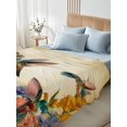 thumbnail image 5 of Twin Flat Sheet 66"x96", Vintage Hummingbirds Soft Lightweight Bedding Flat Sheets Only, Spring Farmhouse Country Flowers Brushed Microfiber Top Bed Sheet, Breathable StainResistant Bedsheets, 5 of 9