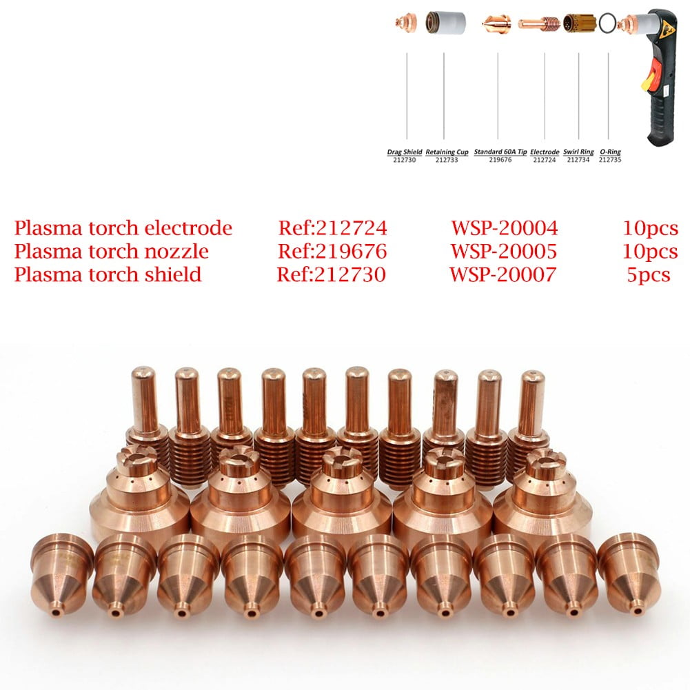 5pcs 212724 Electrodes Fit for Miller ICE-60T 80T Plasma Cutting Torches 5pcs 212724 Electrodes Fit for Miller ICE-60T 80T Plasma Cutting Torches