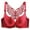 Wine, variant on Aoochasliy Wireless Bras for Women Push Up Solid Bra Wire Free Underwire Bras Front Closure Butterfly Backless Bra