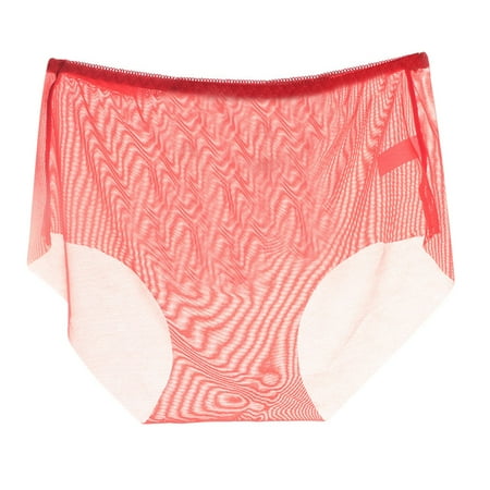 BYHONG Women s Full Transparent Sexy Crotch Low Waist Underwear Seamless Mesh Large Underwear Womens Panties RD1 XXXL