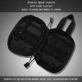 thumbnail image 3 of Mini táctica al aire libre Molle riñonera militar funda para teléfono bolsa de herramientas (negro), 3 of 8