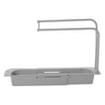 thumbnail image 4 of Yoloke Sponge Holder Over Faucet Riser, Double Hanging Faucet Drain Rack, Kitchen Faucet Storage Rack, 4 of 4
