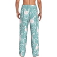 thumbnail image 7 of Salouo Swan And Flowers4 Print Pajama Pants for Men, Lounge Pants Elastic Waistband Casual Men's sleepwear Loungewear Sleep Pajama Pant -X-Large, 7 of 7